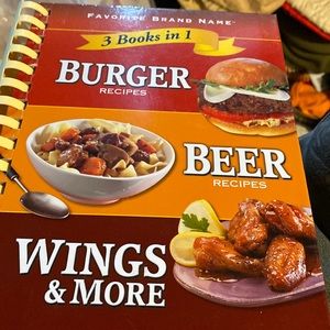 3 books in 1! Burger,Beer, wings and more recipe book (2010)